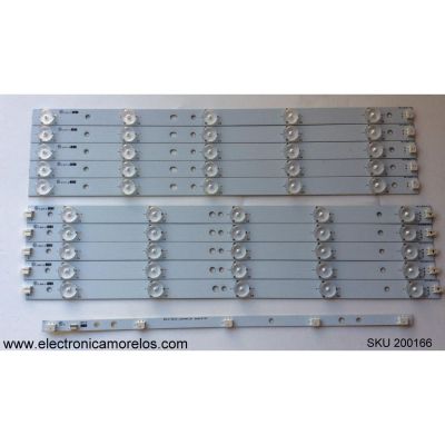 KIT DE LED PARA TV / INSIGNIA TPT390J1-HVN01 REV.000H / 39.0-D510-L-C2 / EPILB67F7C514-F46 / MODELO NS-39D400NA14